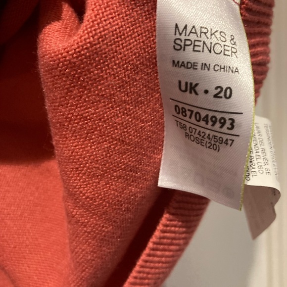 Marks and Spencer pink sequin embroidered cardigan ladies size 20 plus - Picture 6 of 6